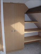 Loft space wardrobes and shelving